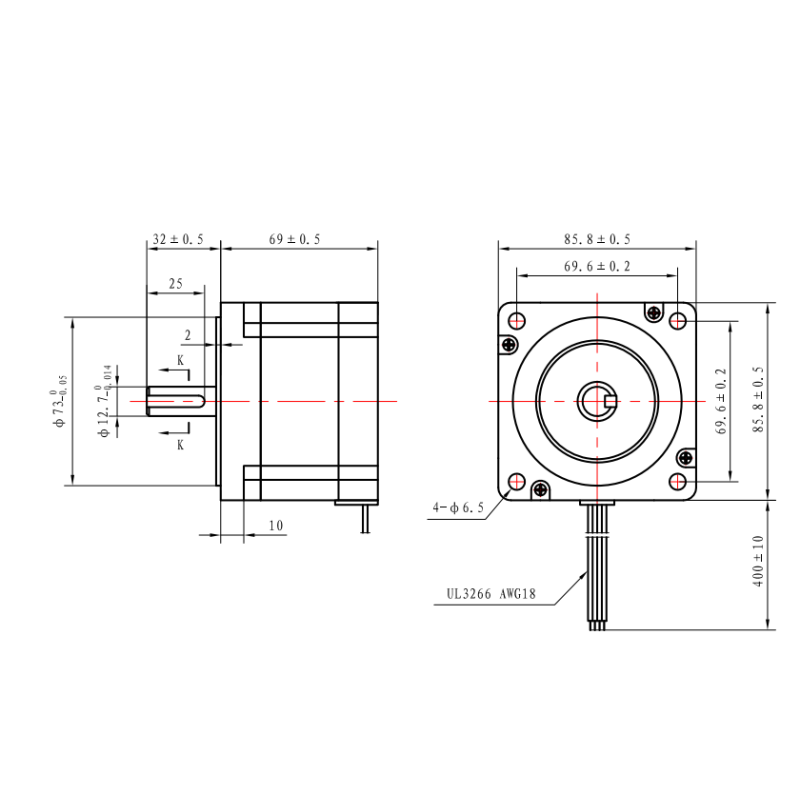 Casun 2 Phase Nema 34 hybrid stepper motor 86x86x69mm 4N.m high torque 4.0A with 4 axis / 3axis  for CNC for Engraving machine
