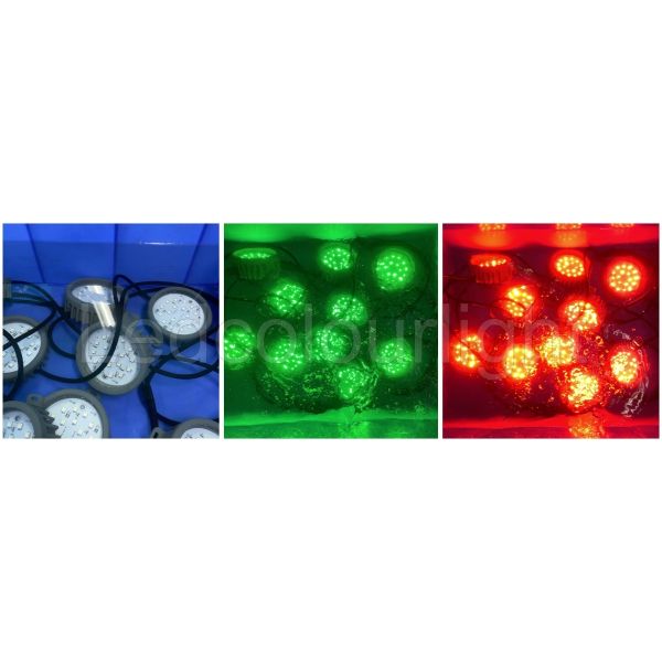 Outdoor IP68 100mm DC24V DMX RGB LED Pixel Dot Light for Facade Landscape