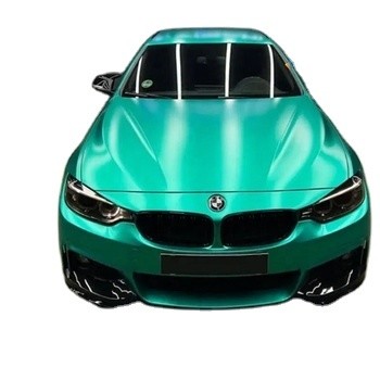 Mingtu OEM ODM 1.52X18m Roll Emerald Green Car Wrap Vinyl Film Fan Club Design Style