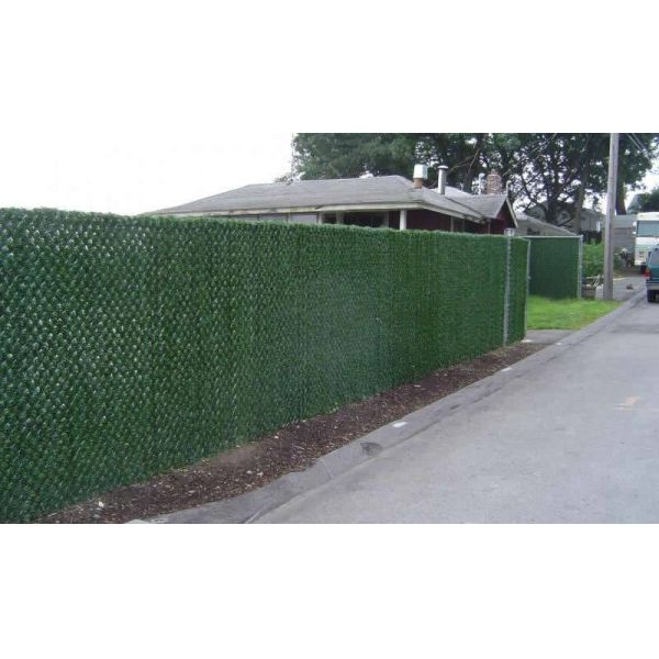 chain link slats hedge slats Single wall bottom locking fence privacy slat for cyclone fencing Double wall