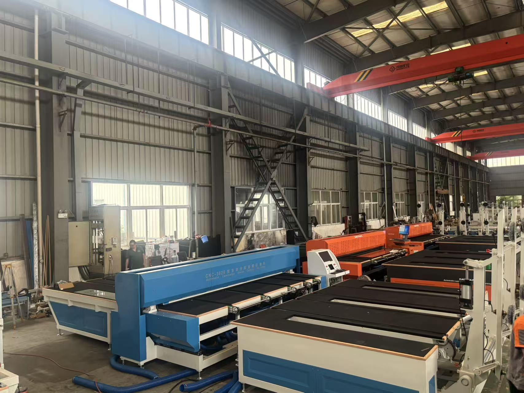 Fully Automatic Glass Cutting Machine for Laminated Glass with CNC EVA Cutting Line Infrared Heating and Automated Loading and Cutting Features