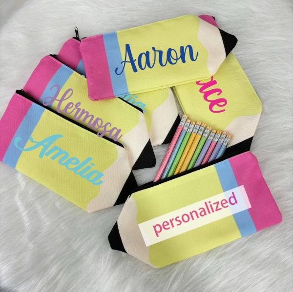 Personalized INS Style sublimation pencil pouch Compact And Portable