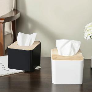 PP Bamboo Tissue Box Hotel Guest Room Supplies Printing Logo
