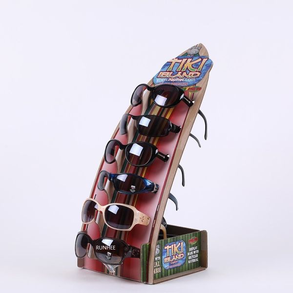 Custom Printed Cardboard Sunglasses Display Stand | Countertop Eyewear Rack
