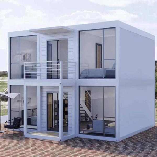 Steel Structure Foldable Container House Modern Design For Villa Ofiices