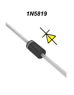Generator Schottky Barrier Rectifier Diode 40V 1A Hot Carrier Diode With DO-41 Case
