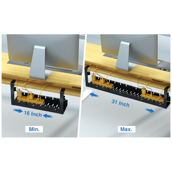 Comodidad de la sala de estar portador de cable sin perforación canal de cable mejorado para la mesa