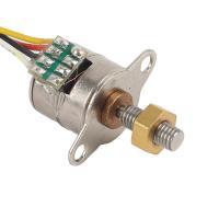 10 mm mini motor passo 2 fase 4 motor passo de arame com porca de cobre aplicada a equipamentos médicos de precisão