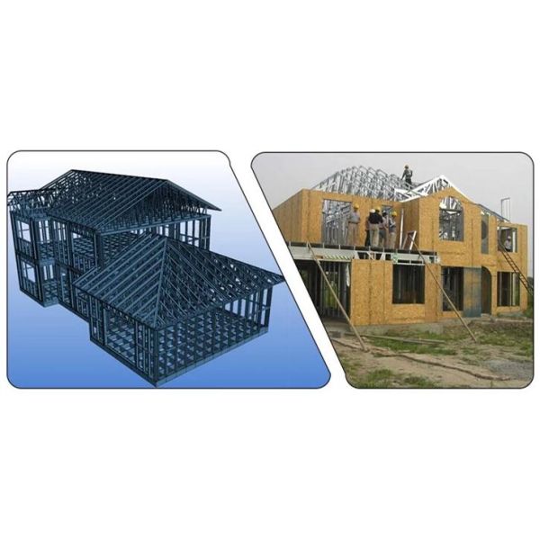 Prefab Light Steel Villa House Steel Structure Residential Environmental