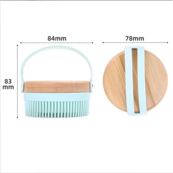 Милый Scrub Exfoliating тело силикона скруббер чистит влажное - и - сухое влагоотделение щеткой