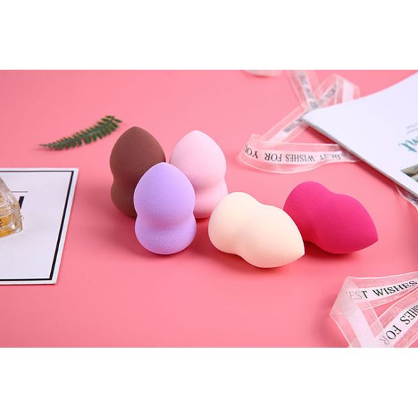 Flawless Beauty Blender Sponge Latex Free Seamless Non Deformation Curved
