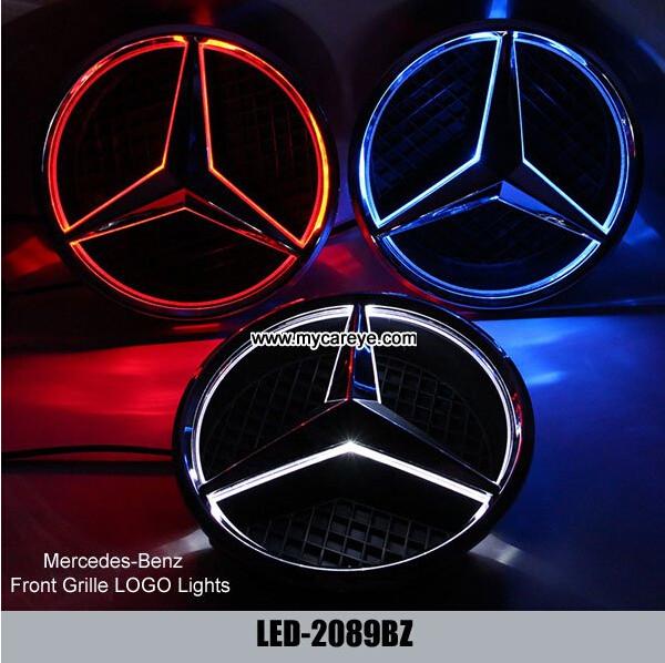 Mercedes-Benz A class W176 A180 A200 A260 Front Grille logo LED Light Badge Lights