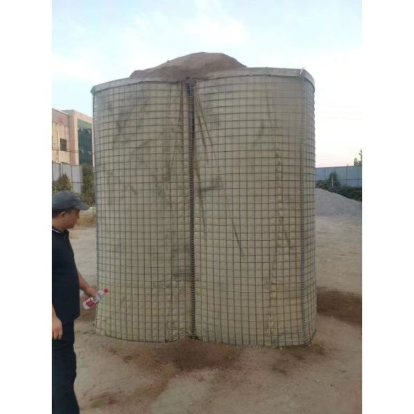 Resistance Square Gabion Mesh Made of Sand-Filled Stone for Explosion-Proof Enclosure