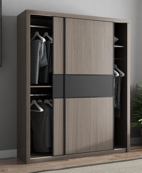 240cm Height MDF Hotel Room Cabinet Multi Color Choices With Two Sliding Doors