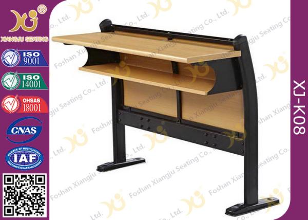 Melamine Desktop Foldable Lecture Theatre Chairs Iron Hinge Type , ISO9001