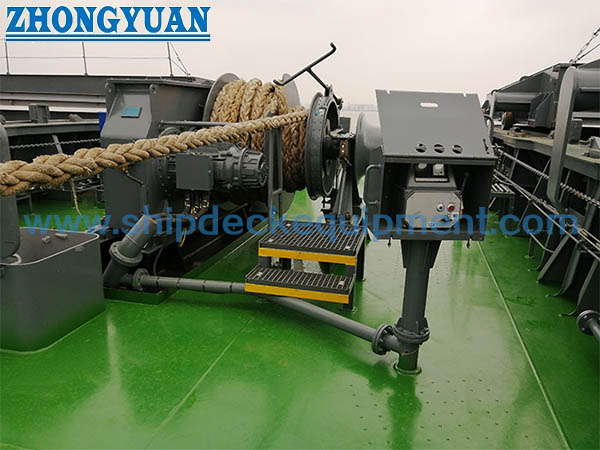 5-800KN Single Drum Electric Mooring Winch with Warping Head Ship Deck Equipment