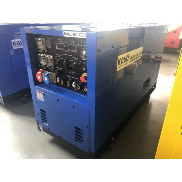 1500/1800rpm Speed KOVO EW500DST Diesel Welder Generator 220V/380V Rated Voltage