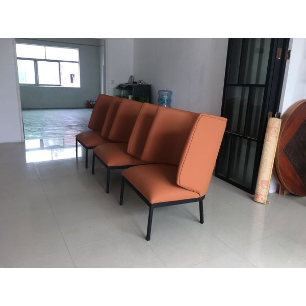 Giorgetti Arflex Hug Armchair / Small Brown Leather High Back Armchair