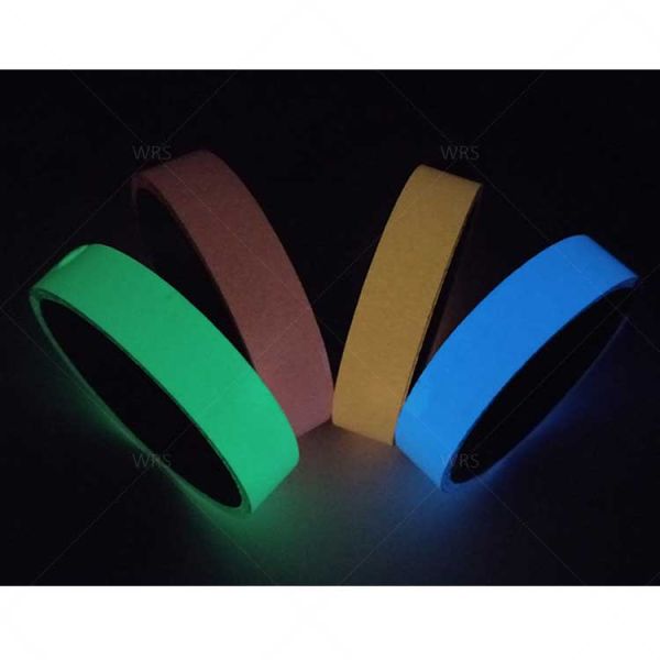 Colorful 20mm*45.7m Luminous Glow in the Dark Car Stickers Tape for Indoor Instruction