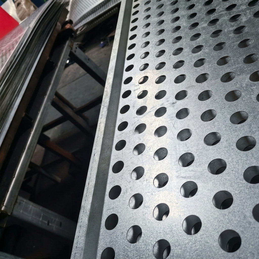 Bent 20 Hole Perforated Metal Sheet For Architectural Decoration