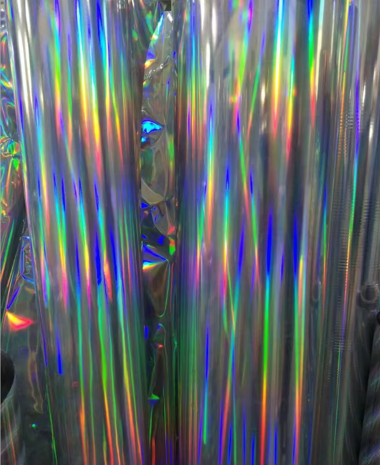 Venta Directa de Fábrica Película Holográfica Metalizada BOPP Película de Laminación Húmeda para Embalaje de Productos