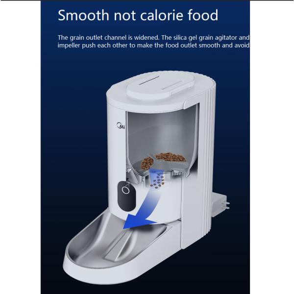 Convenient Pet Food Dispenser App and LCD Control for Regular Quantitative Feeding