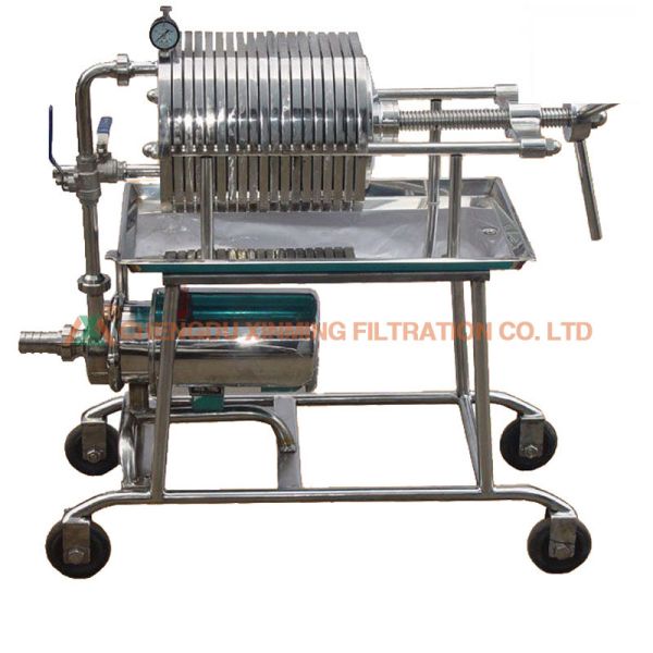 High Pressure Hydraulic Compress Filter Press Stainless Steel 304 / 316 Material