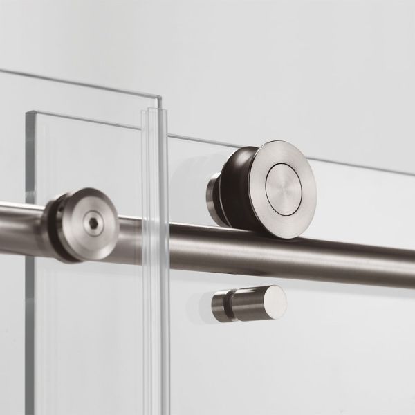 Одностепенный ползучий безрамочный душевой экран отель 10 мм стеклянные двери