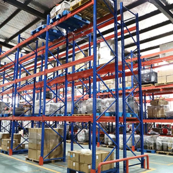 Powder Coated Heavy Duty Selective Pallet Racking with Customizable Dimensions and 4000kg/Layer Capacity