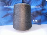 Fil noir 21s 28% fibre d'acier inoxydable, 36% coton mélangé à 36% de polyester pour des chaussettes antistatiques