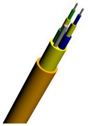 Кабель падения одиночного режима Ⅰ крытого дуплекса кабеля оптического волокна Э