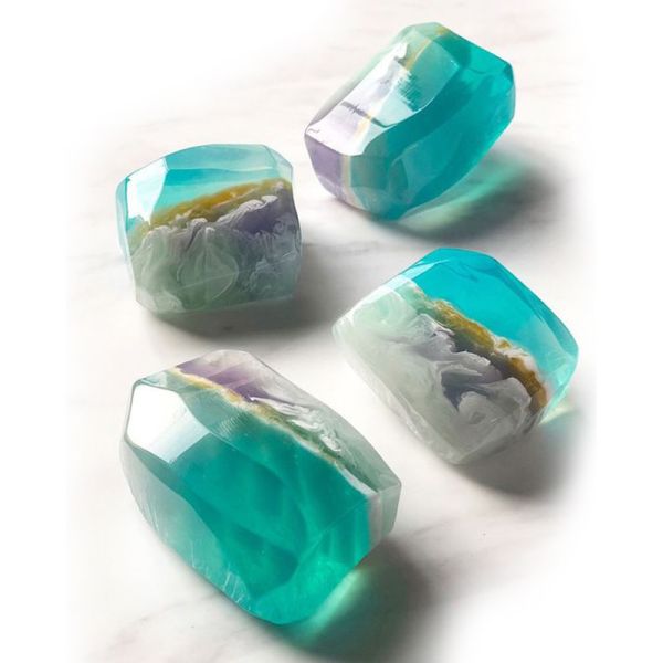 Natural Essential Oils Gemstone Soap Individually Packaged