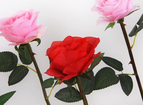 Solar Artifical Rose Lights Outdoor Lawn Park Decoration Lamp LED Silk Rose Lamp