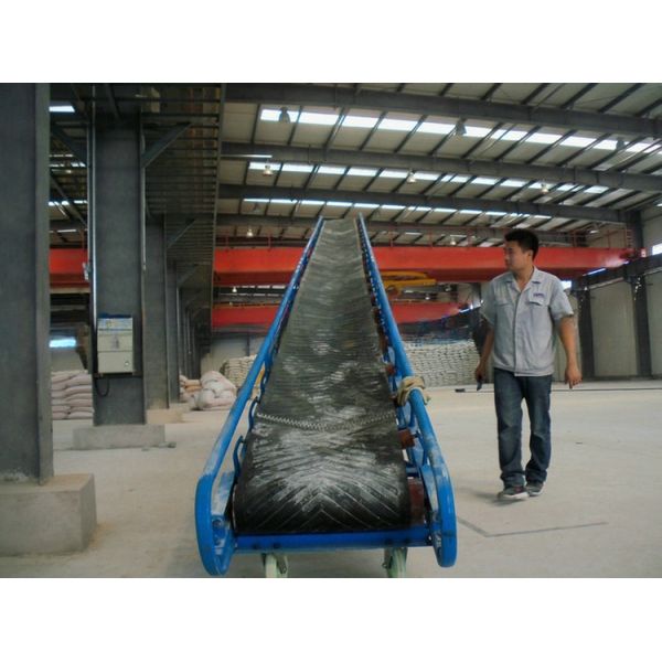 Inclind Industrial PVC Conveyor Belt and Variable Adjustable Speed for Dryer Conveying