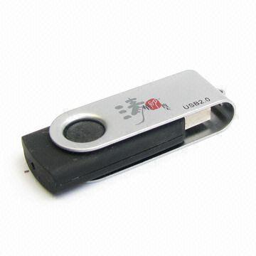 Eslabón giratorio 1GB, 2GB, 4GB, 8GB, memoria USB del metal 16GB compatible con la PC AT-027