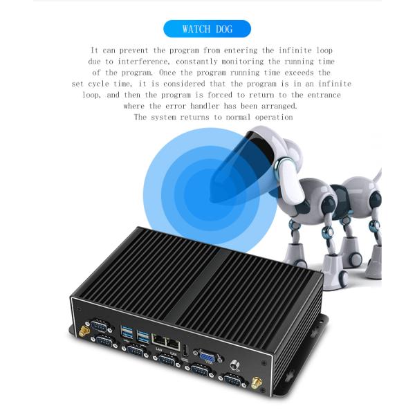 HLY Fanless Industrial Mini PC with Intel Core i5 4200U Dual Gigabit Ethernet and RS232 Ports