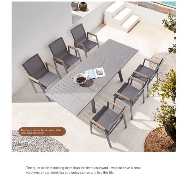 Outdoor Metal Mesh Patio Table And Chairs Waterproof Sunproof