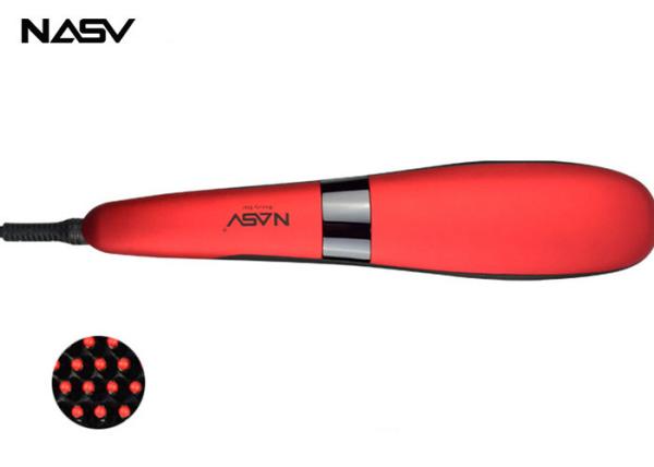 100-240V Home Hair Straightener , Flat Iron Hair Straightener Brush Comb