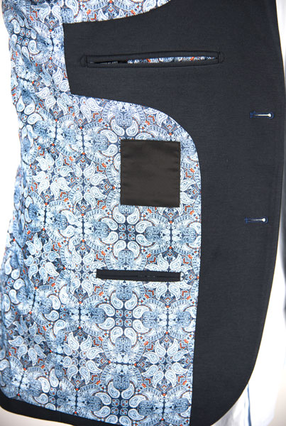 Spring And Autumn Mens Slim Fit Suit Blazer Navy Business Long Sleeves