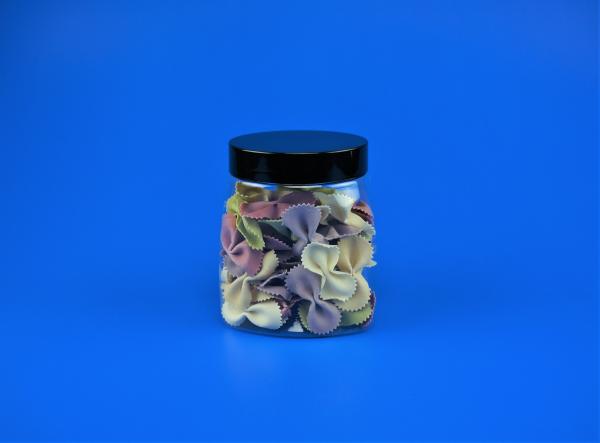 Transparent Color Plastic Storage Jars , Recycled Plastic Food Containers
