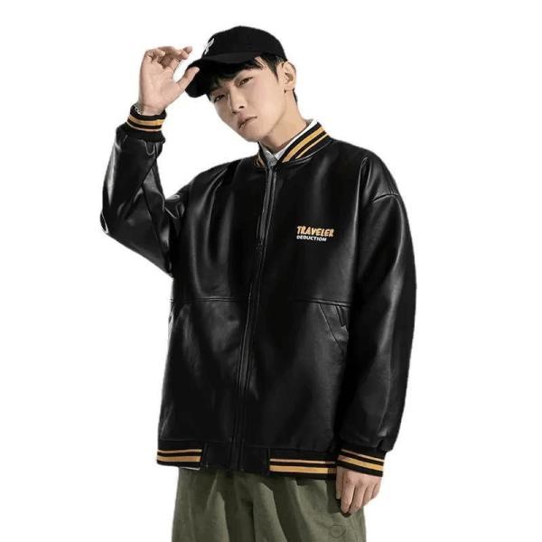 Autumn Fashion Heavy Winter Jacket  Plus Size Spring Leather Jacket