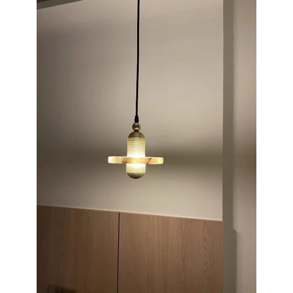 White Marble Led Pendant Lamp For Living Room Contemporary Led Pendant Lights