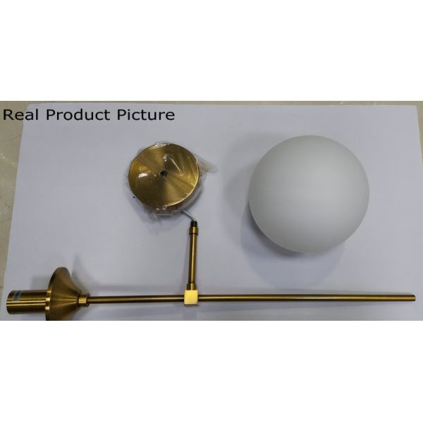 Rose Gold Color glass ball wall sconce for Corridor Living room Studio Bedroom ( WH-OR-07)