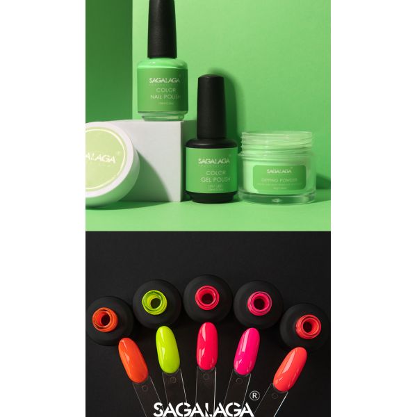 Nail Beauty Glitter 3 in 1 Acrylic Dipping Powder Color Match Air Dry Nail Polish With Uv Gel Polish Kit