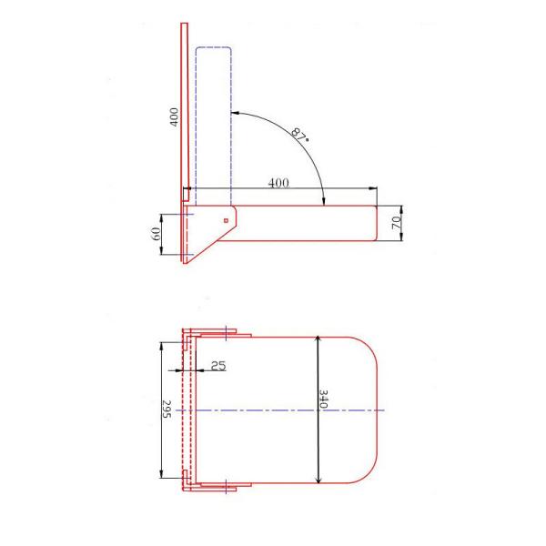 HwhongRV campervan Wall Mount Folding Seat  campers foldable wall stool van folding wall seats