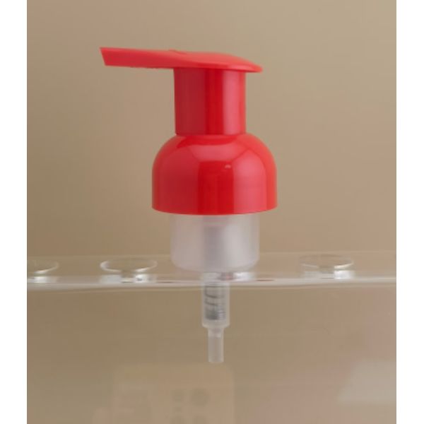 Delicate Design Red Plastic Foam Pump for Shampoo Bottles