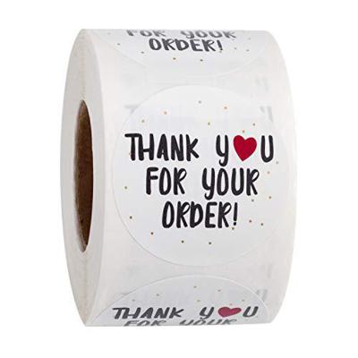 1000pcs 1x1 Inch Packaging Stickers Labels Thank You For Your Order Stickers