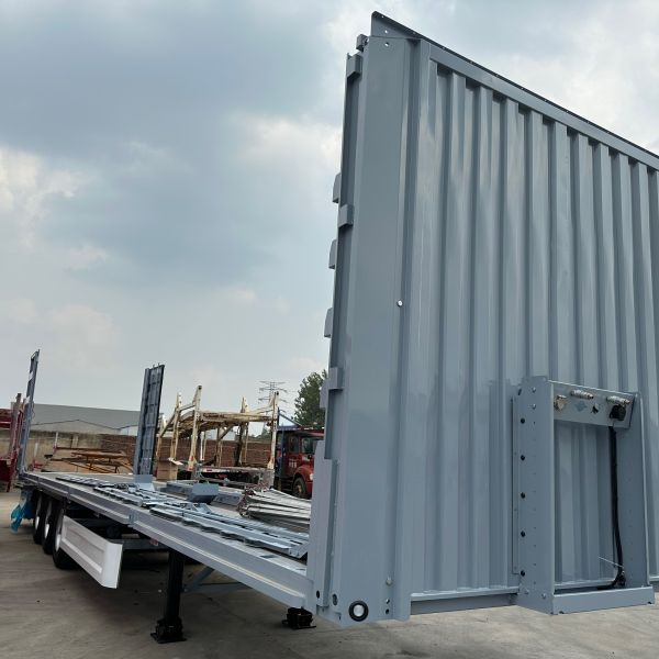 130 Ton 53 Ft Tarpaulin Side Curtain Box Open Container Semi-Trailer for Drinks and Vegetable
