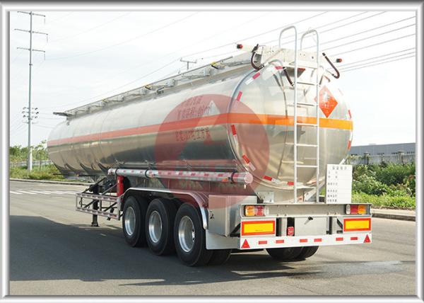 46000 L Full Volume Fuel Tank Trailer , High End Fuel Transfer Trailer