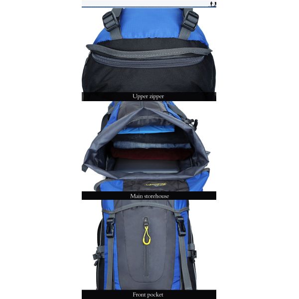 Large 45L Waterproof Hiking Backpack 500PCS Lightweight Packable Backpack
